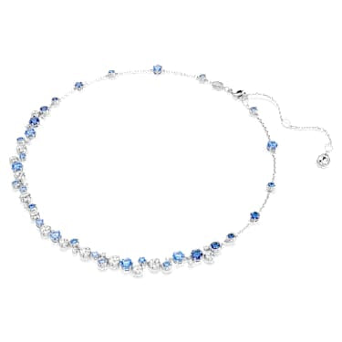 Collana Constella Taglio misto Blu Placcato rodio - COLLANA