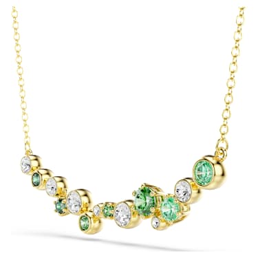 Collana Constella Taglio misto Verde Placcato color oro - COLLANA