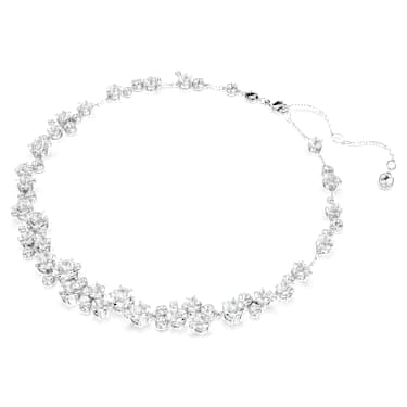 Collana Constella Taglio Round Bianca Placcato rodio - COLLANA