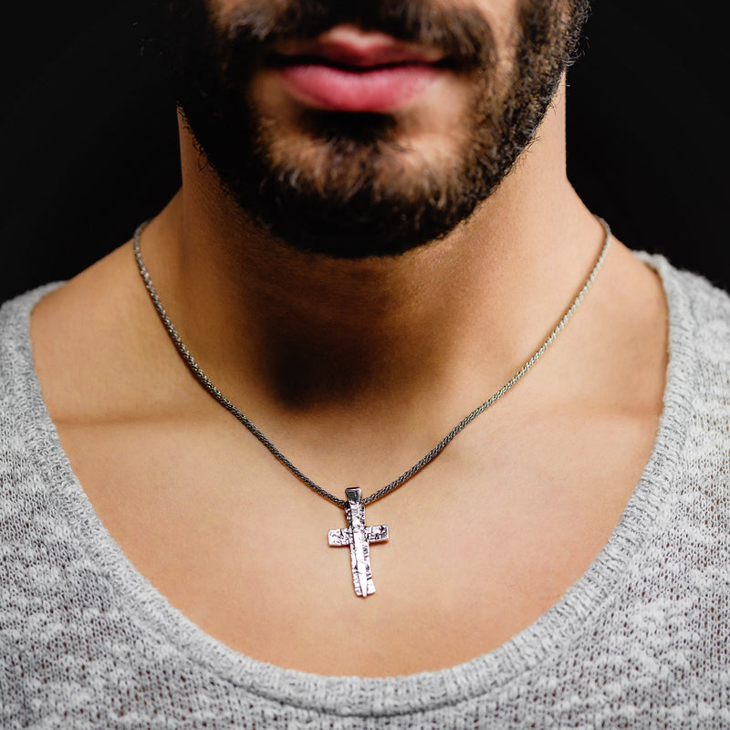 Collana Croce con Chiodo in Argento - COLLANE