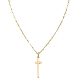 Collana Croce Lunga Rodio DORATA