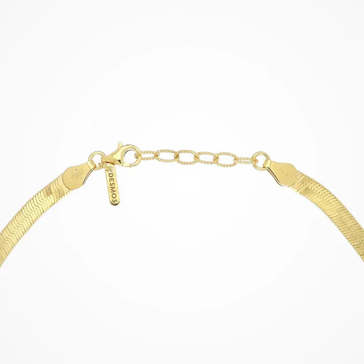 COLLANA HERRINGBONE 41+estensione Oro