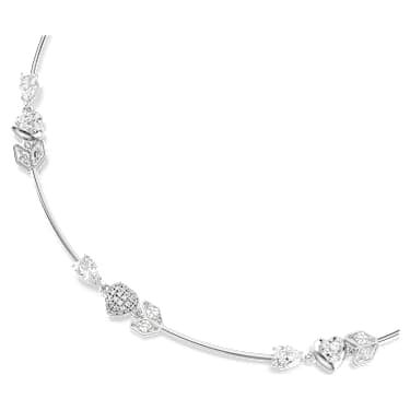 Collana Idyllia Cuore con freccia Bianca Placcato rodio - COLLANA