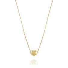 Collana in Oro Giallo Simbolo Cuore Bombato