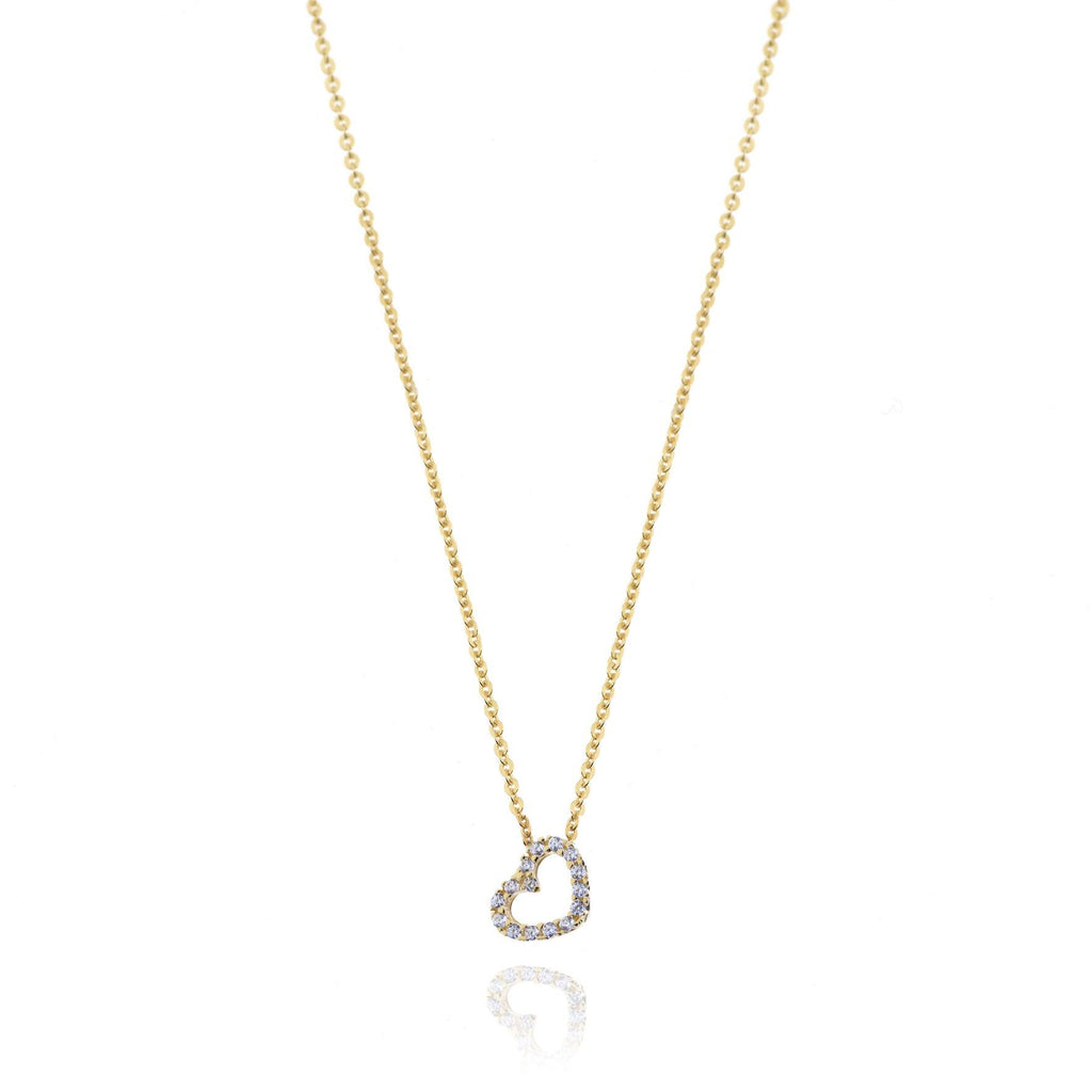 Collana in Oro Giallo Simbolo Cuore