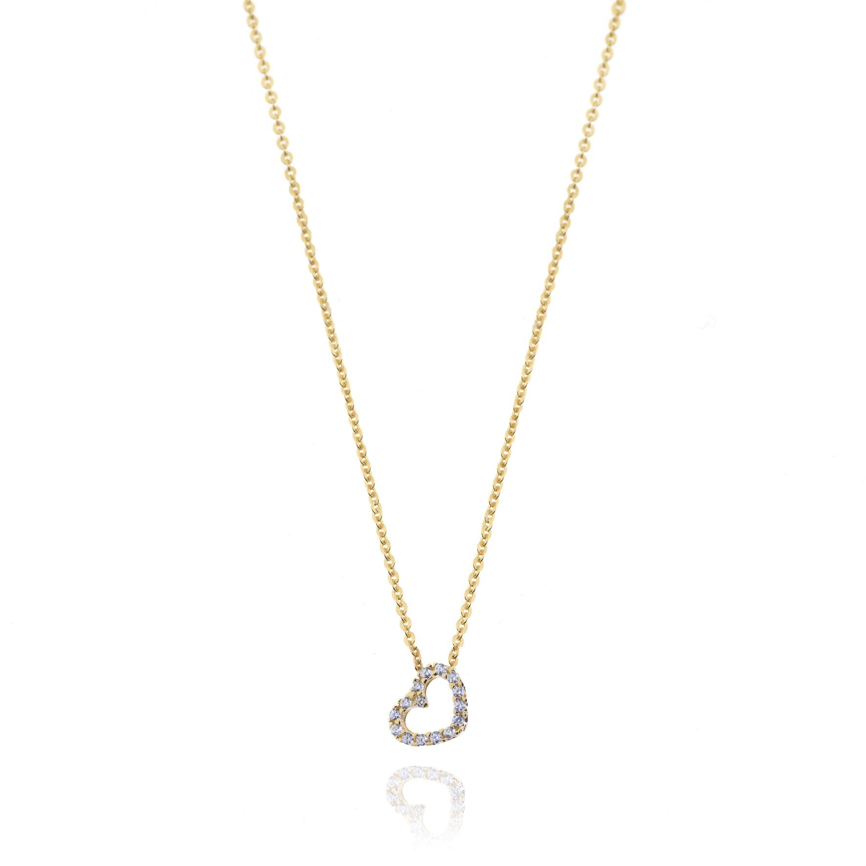 Collana in Oro Giallo Simbolo Cuore