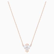 COLLANA MAGIC ANGEL, BIANCO, PLACCATO ORO ROSA