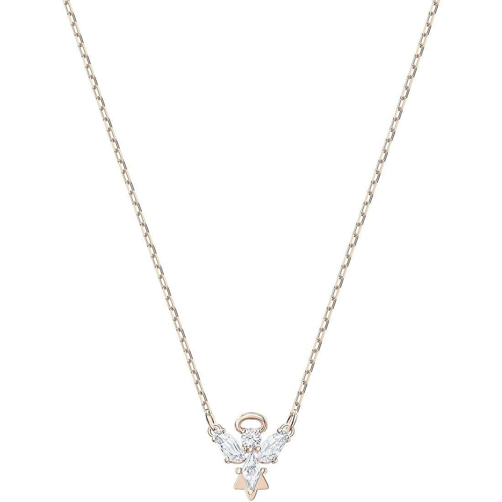 COLLANA MAGIC ANGEL, BIANCO, PLACCATO ORO ROSA
