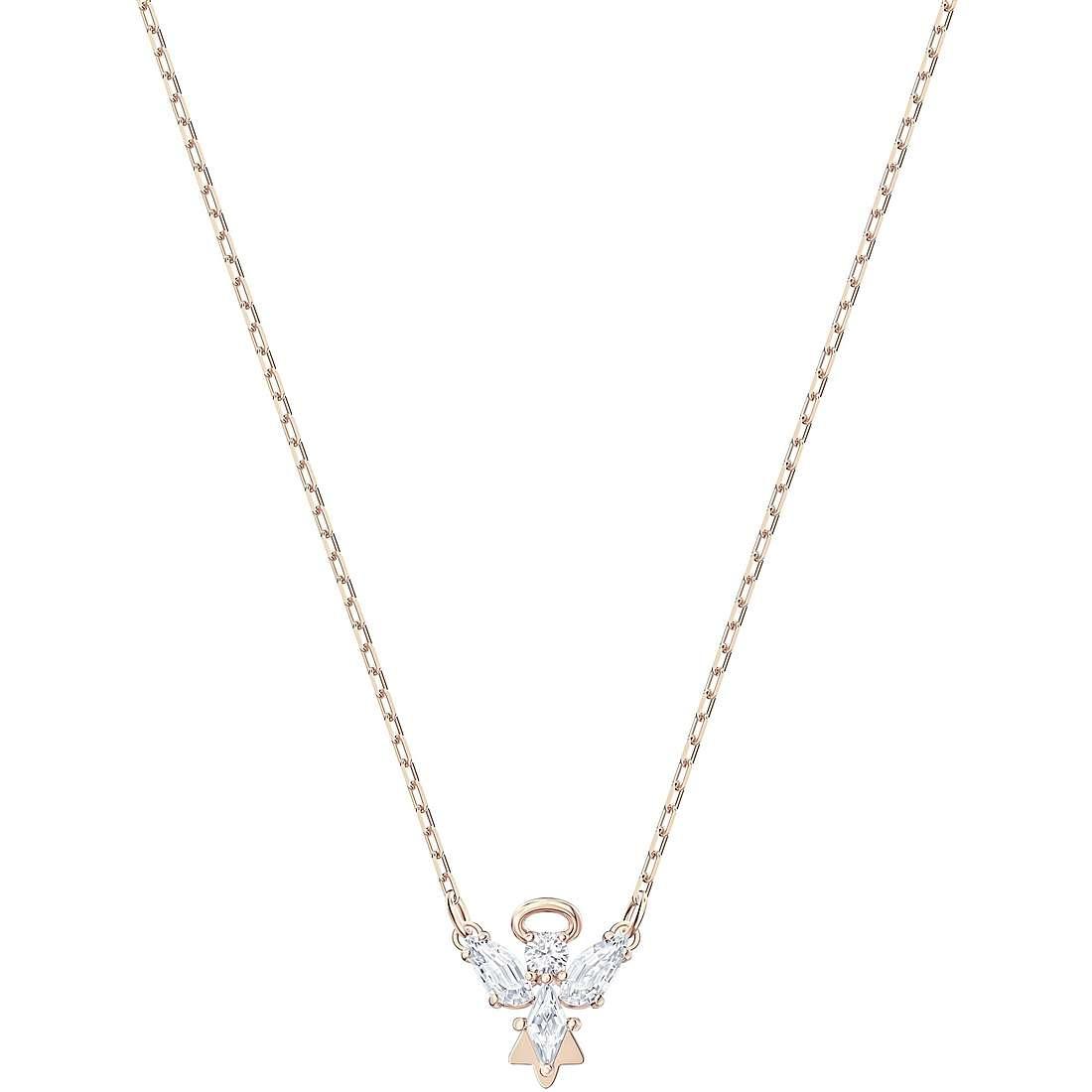 COLLANA MAGIC ANGEL, BIANCO, PLACCATO ORO ROSA