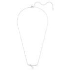 Collana Matrix Taglio Round, Bianca, Placcato rodio