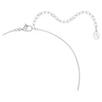 Collana Matrix Taglio Round, Bianca, Placcato rodio