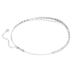 Collana Mesmera Taglio Marquise, Bianca, Placcato rodio