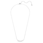 Collana Mesmera Taglio Marquise, Bianca, Placcato rodio