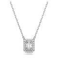 Collana Millenia Swarovski Zirconia taglio Square, Bianco,