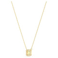 Collana Millenia Swarovski Zirconia taglio Square, Giallo, Placcat...