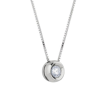 Collana Punto Luce a Cipollina con Diamante 0.03ct