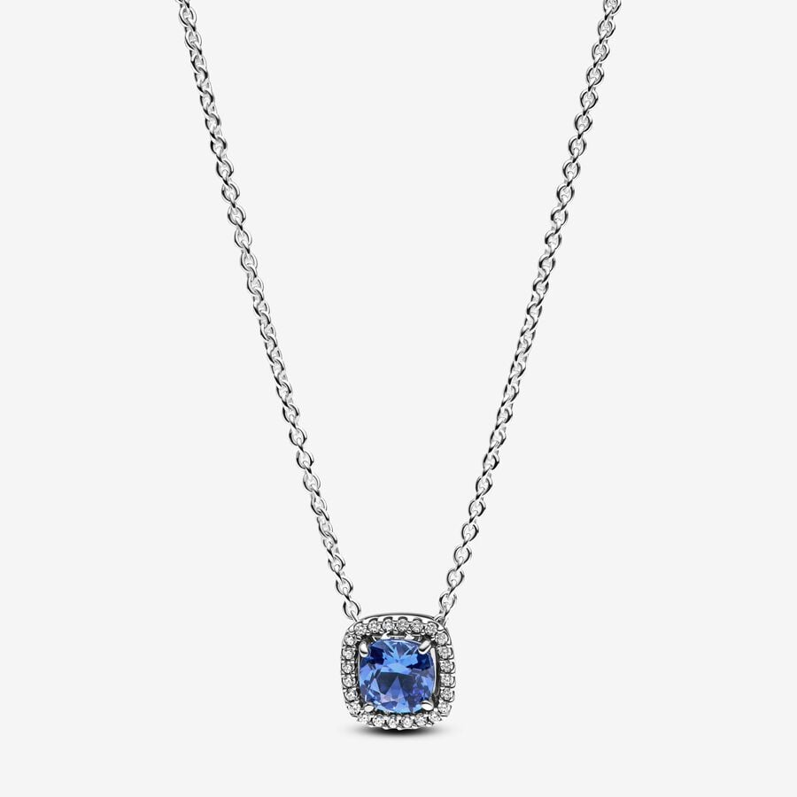 Collana Punto Luce Quadrato Blu - COLLANE