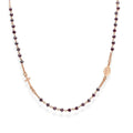 COLLANA ROSARIO GIROCOLLO CRISTALLI RUBINO ROSSO