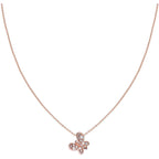 Collana Rosè Farfalla Zirconi Brown zirconi Bianchi