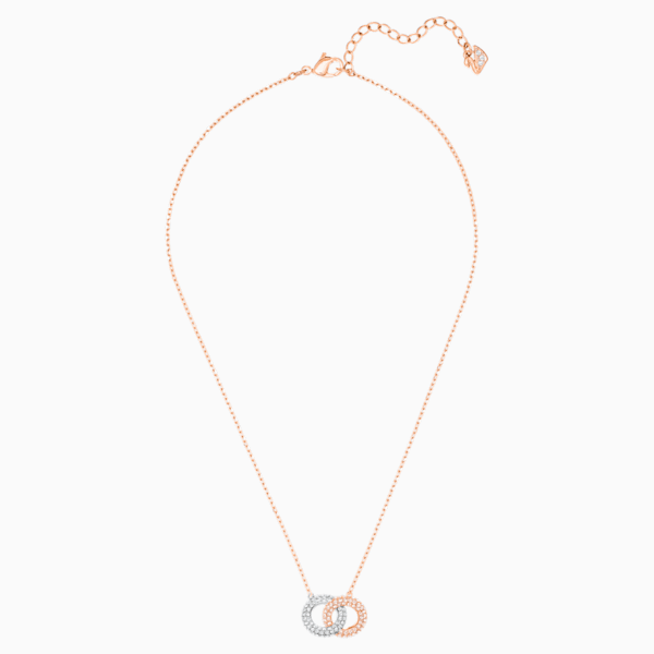 COLLANA STONE, MULTICOLORE, PLACCATO ORO ROSA