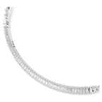Collana Swarovski Matrix: Taglio Baguette Zirconia Bianca Placcatura Rodio - COLLANE