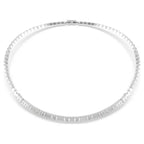 Collana Swarovski Matrix: Taglio Baguette Zirconia Bianca Placcatura Rodio - COLLANE