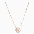 COLLANA SWAROVSKI SPARKLING DANCE CLOVER, ROSA, PLACCATO COLOR ORO ROSA