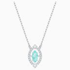 COLLANA SWAROVSKI SPARKLING DANCE, VERDE, PLACCATURA RODIO