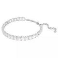 Collana Swarovski Tennis Millenia Cristalli Taglio Smeraldo 5696292