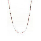 COLLLANA ROSARIO GIROCOLLO CRISTALLI ROSSI