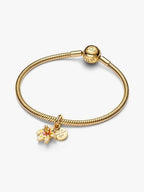 Disney Rapunzel Fiore Magico che si illumina al buio Finitura in Oro - CHARM