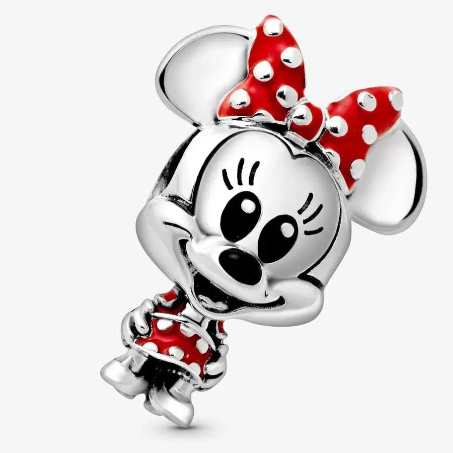 Disney, Charm Minnie con Vestito e Fiocco a pois