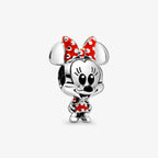 Disney, Charm Minnie con Vestito e Fiocco a pois