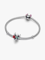 Disney Lilo & Stitch Stitch con la rosa Argento Sterling 925 - CHARM