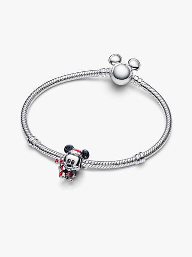 Disney Mickey Mouse Magia del Natale Argento Sterling 925 - CHARM