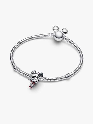 Disney Minnie Mouse Magia del Natale Argento Sterling 925 - CHARM