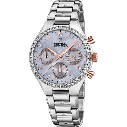 OROLOGIO FESTINA COLLEZIONE BOYFRIEND F20401/3 CON CINTURINO IN ACCIAIO VIOLA, DONNA