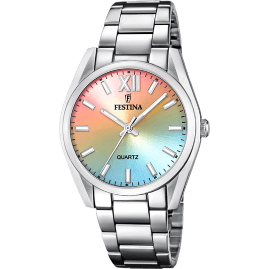 OROLOGIO FESTINA F20622/H MULTICOLORE CINGHIA ACCIAIO INOSSIDABILE 316L, DONNA