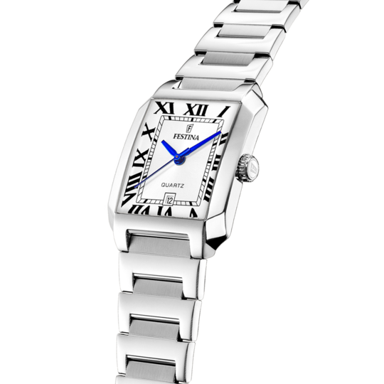 Orologio Rettangolare Silver Donna