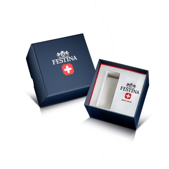 FESTINA SWISS OROLOGIO DA UOMO NERO SWISS MADE IN ACCIAIO INOSSIDABILE