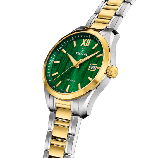 FESTINA SWISS OROLOGIO DA UOMO VERDE SWISS MADE IN ACCIAIO INOSSIDABILE