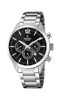 FESTINA TIMELESS CHRONOGRAPH F20343 / 8 ACCIAIO OROLOGIO, ARMYS, UOMO