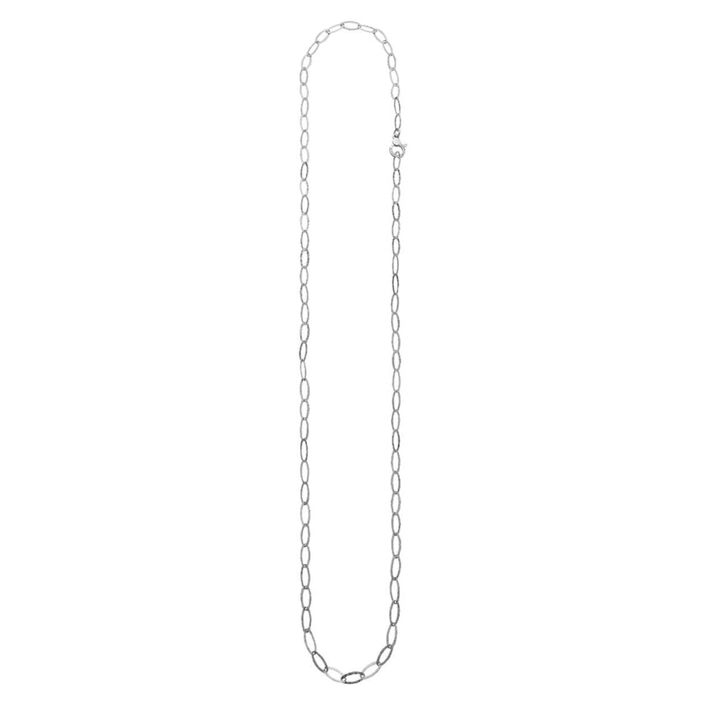 Giovanni Raspini Collana Donna Maglia Ovale Martellata