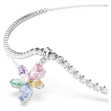 Girocollo Ariana Grande x Swarovski Taglio misto Fiore Multicolore Placcato rodio - COLLANA