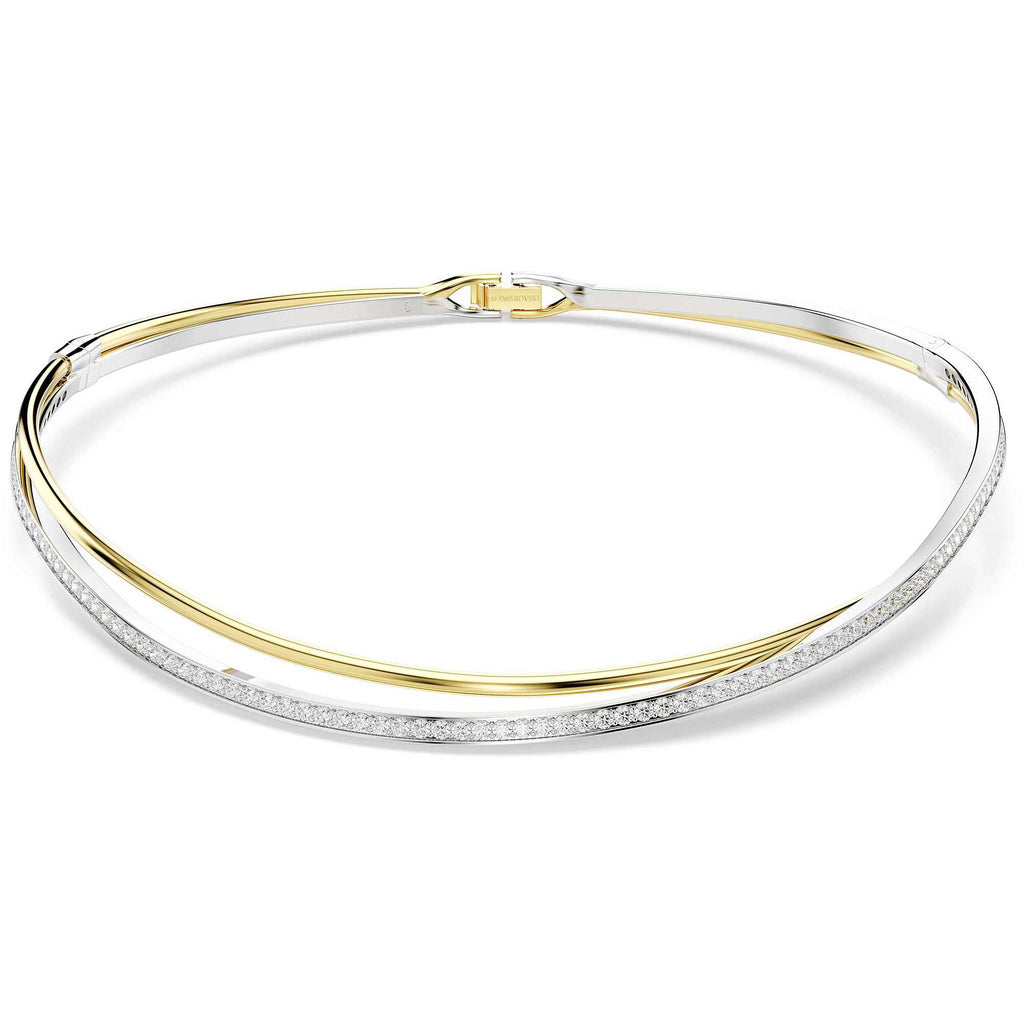 Girocollo Hyperbola Taglio Round Bianco Mix di finiture - COLLANE