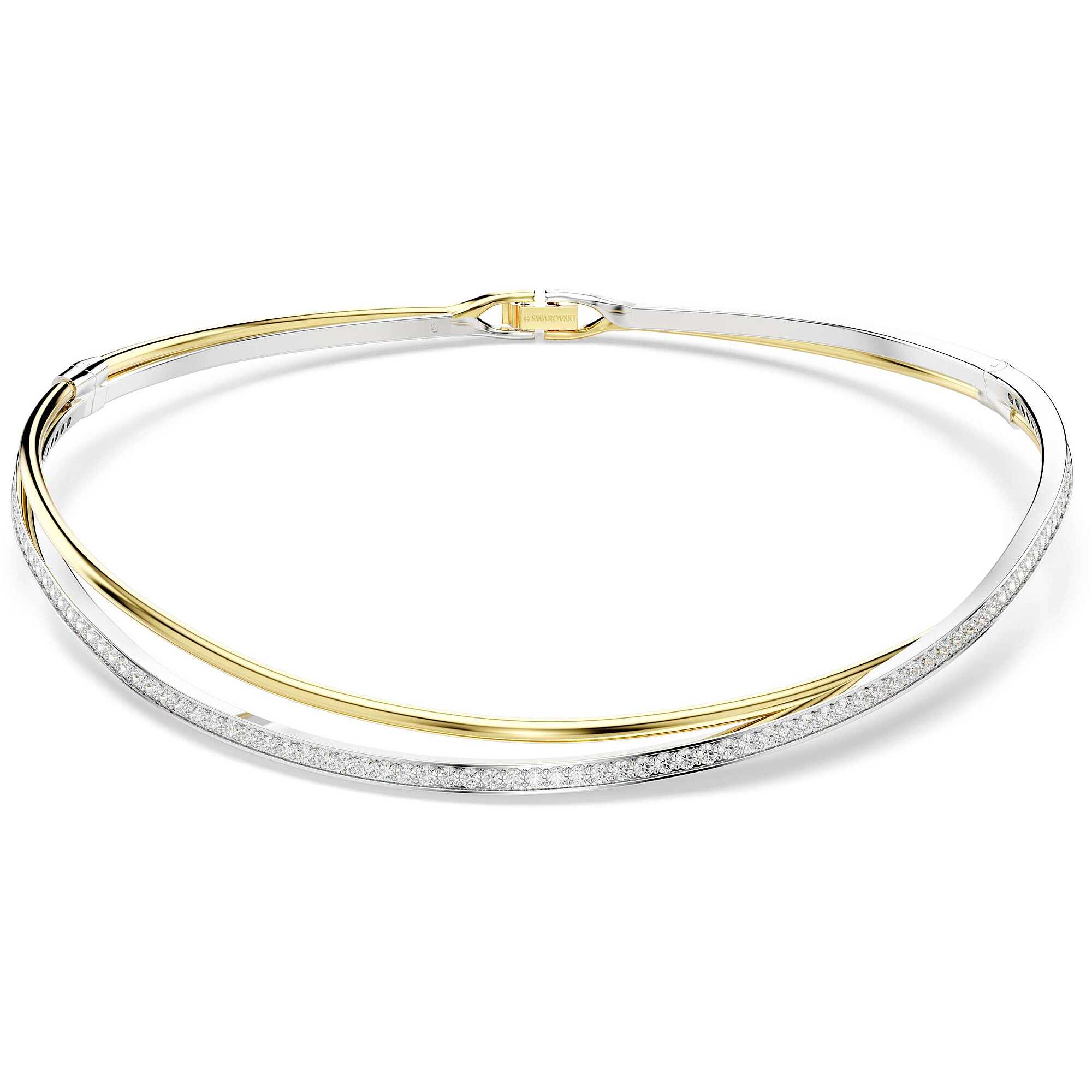 Girocollo Hyperbola Taglio Round Bianco Mix di finiture - COLLANE