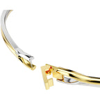 Girocollo Hyperbola Taglio Round Bianco Mix di finiture - COLLANE