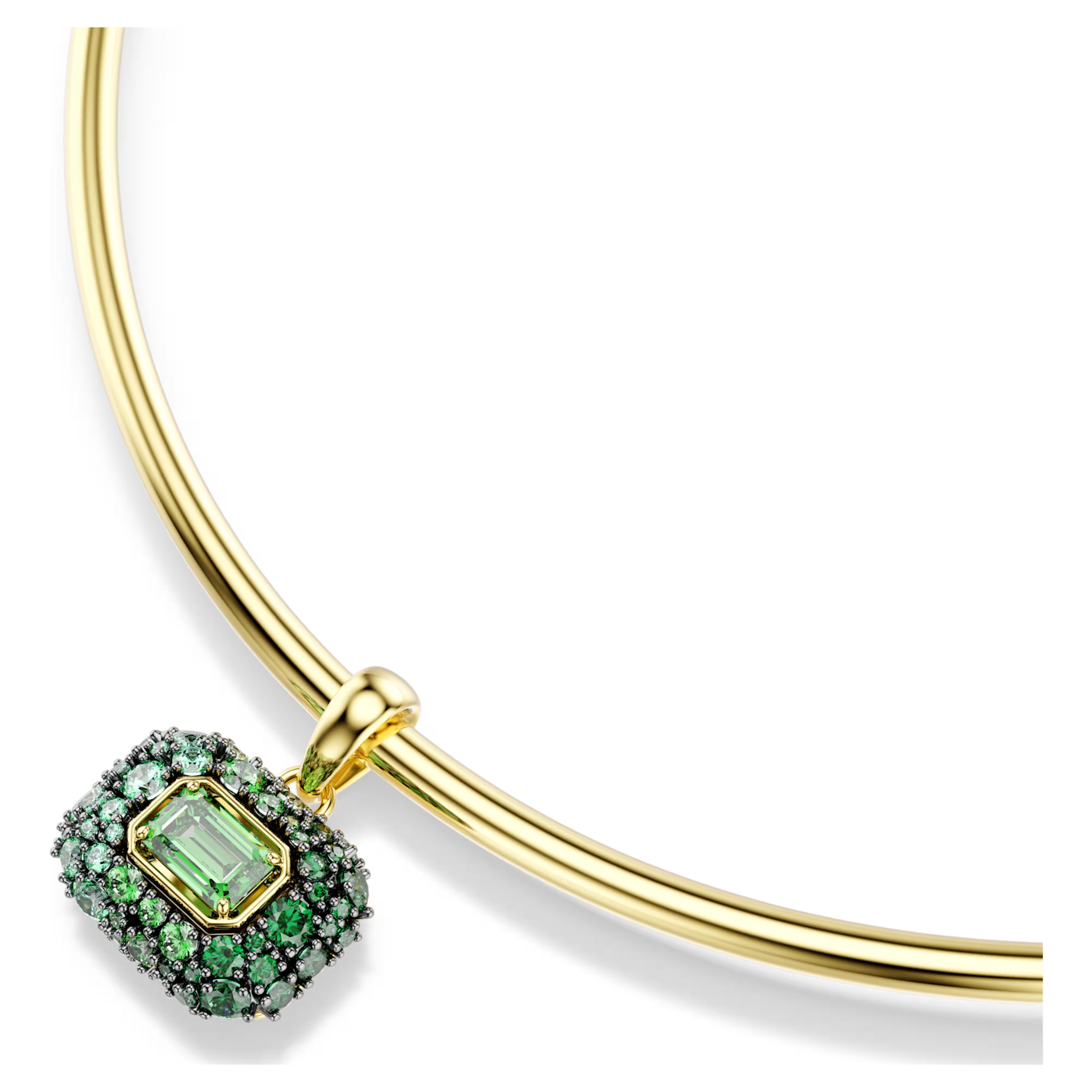 Girocollo Sublima Taglio ottagonale, Verde, Finitura oro 18K