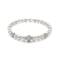 Bracciale Yukiko in Oro Bianco 18kt e Perle Vere – Collezione Boule e Fantasia | PBR999YV