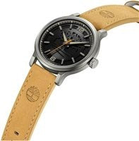 Orologio Uomo Timberland Driscoll TDWGA0094702 Quadrante Nero e Cinturino Beige